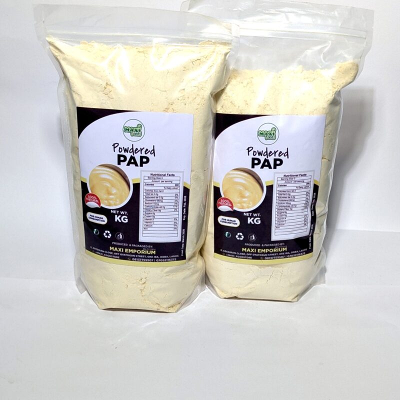 yellow ⁠pap powder with ginger